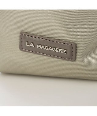 LA BAGAGERIE フロントポケット　スクエアナイロントート シルバー