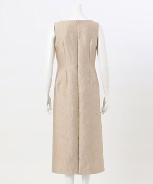 23区 L 【エステータ】シャイニージャカード ワンピース グレージュ系