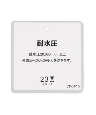 23区GOLF 【WOMEN】レインワンピース　撥水　耐水 ライトグレー系