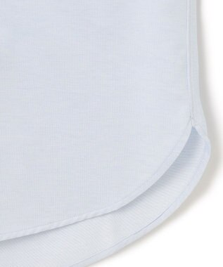 J.PRESS MEN 【KING SIZE】ピンチェックジャージ バンドカラーシャツ サックスブルー系