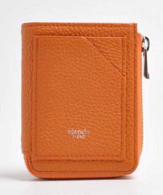 blancle シュリンクレザー Jジップウォレット オレンジ