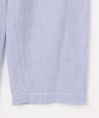 自由区 【WEB限定】オーガニックコットンパジャマ ブルーストライプ×イエロー