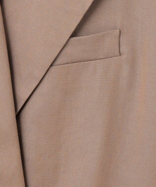 JOSEPH ストレッチリネンコットン　ダブルブレステッドジャケット Frozen Mocha