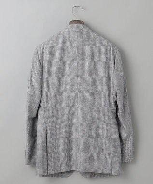 GOTAIRIKU 【CANONICO/カノニコ】サキソニーウールコットンブレンド ジャケット_グレー千鳥柄 ライトグレー×千鳥格子