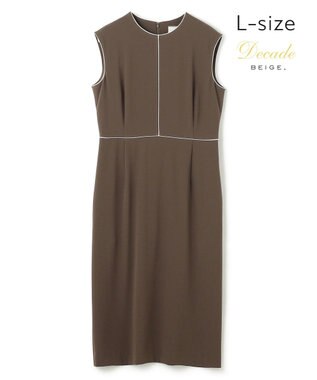 BEIGE， 【L-size】CINDY / クルーネックドレス