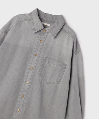 GRACE CONTINENTAL 10ozムラ糸デニムシャツ グレー