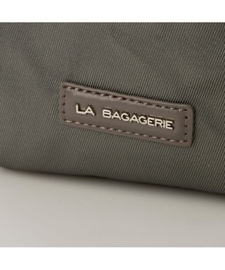 LA BAGAGERIE フロントポケット　スクエアナイロントート グレー