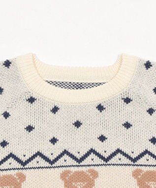 WEGO ノルディックベアニットプルーバー ホワイト