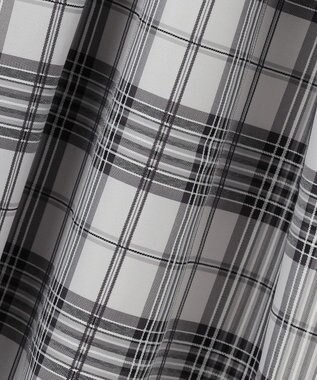 ANY SIS ファブリックドッキング ワンピース ブラック×ブロックチェック