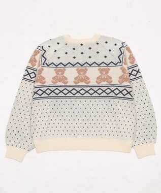 WEGO ノルディックベアニットプルーバー ホワイト