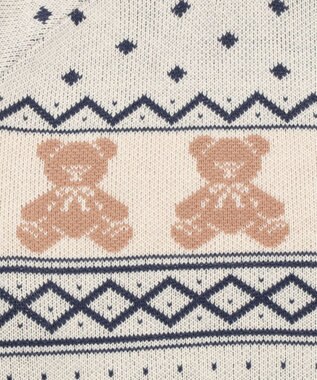 WEGO ノルディックベアニットプルーバー ホワイト