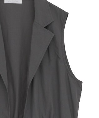 Green Parks ウエストドロストナイロンベスト Charcoal Gray