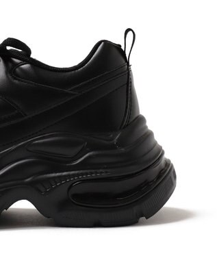 WEGO 【S～XL】クリアライトソールスニーカー ブラック