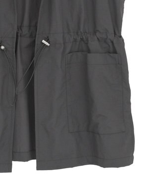 Green Parks ウエストドロストナイロンベスト Charcoal Gray