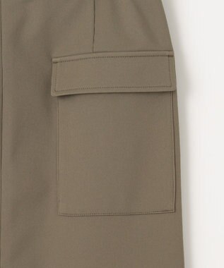 J.PRESS LADIES 【洗える・イージーケア】 アクティブピケストレッチ ナロー スカート カーキ系