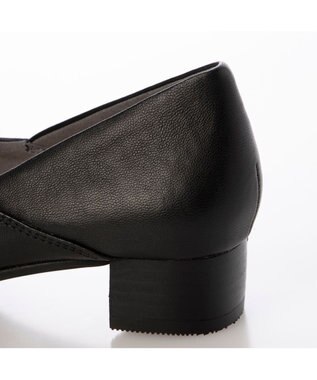 ing <ing>切り替えデザインローヒールパンプス ブラック