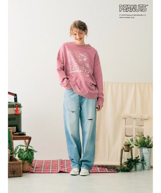 AMERICAN HOLIC ビンテージライクスウェット／ＰＥＡＮＵＴＳ1 Pink