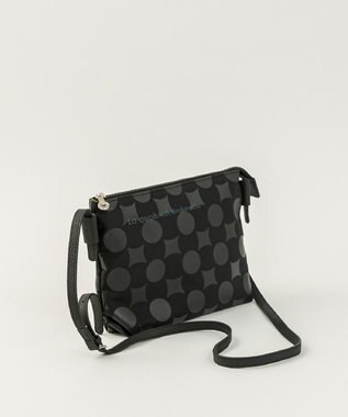 MIYABIYA La quoh with kirakaracho  南蛮七宝ベーシックプリント スモールショルダー 玄(ブラック)