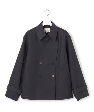 23区 【先行予約】エアータンブラー TCギャバジン ハーフ コート ネイビー系