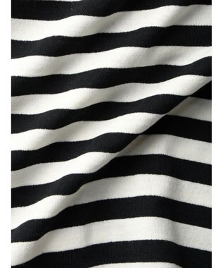 earth music&ecology バックタッククロップドＴ Border