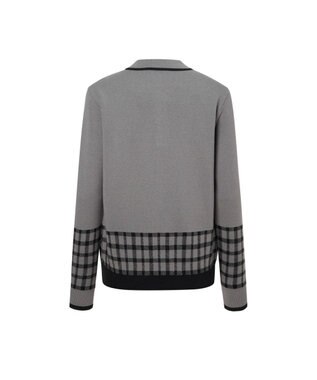 DAKS 【DAKS GOLF】チェックジャカードプルオーバー グレー