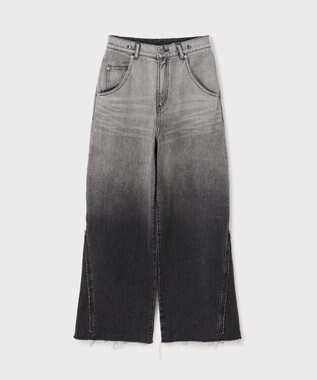 GRACE CONTINENTAL サス付zipデニムパンツ ブラック