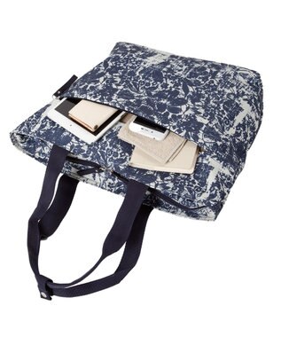 ACE BAGS & LUGGAGE hiromichi nakano フェズリ トートバッグ  17524 ヒロミチナカノ ネイビー（フラワー）