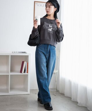 WEGO クロップドスウェット スミクロ