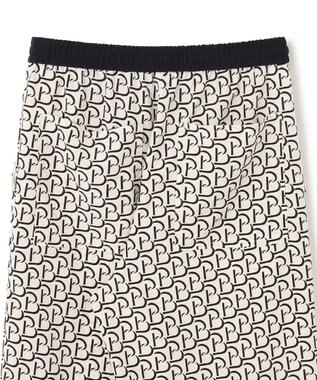 BEIGE， 【S-size】MONT THABOR / ロゴパンツ Ecru×Black