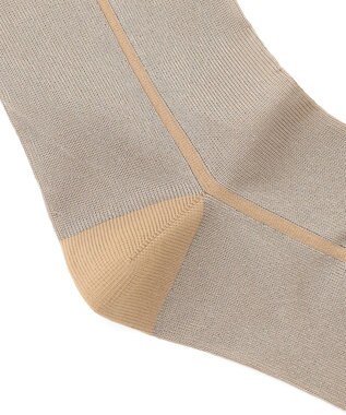 23区 シアー クルーソックス ベージュ系