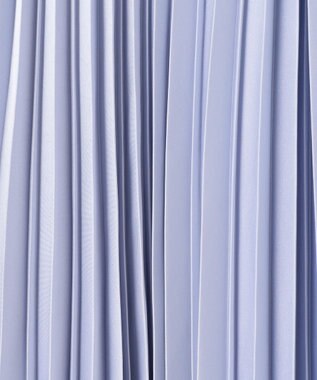 自由区 【WEB限定・洗える】ロイヤルサテンプリーツ スカート サックス