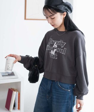 WEGO クロップドスウェット スミクロ