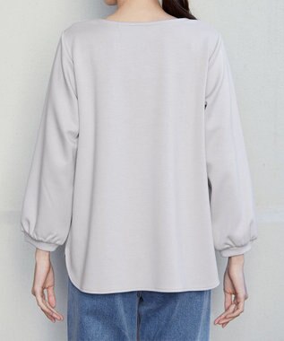 Tiaclasse 【洗える】【ふわもち美すふれ】スカラップカットソー エクリュ