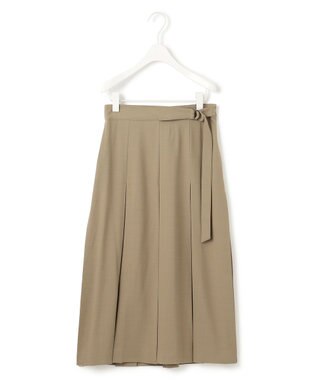 ICB 【洗える】ウール2WAYストレッチ スカート フォーン系