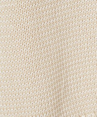 JOSEPH 【洗える】マイクロストライプ　ポロカラーニット Ivory/Quail