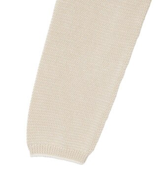 JOSEPH 【洗える】マイクロストライプ　ポロカラーニット Ivory/Quail