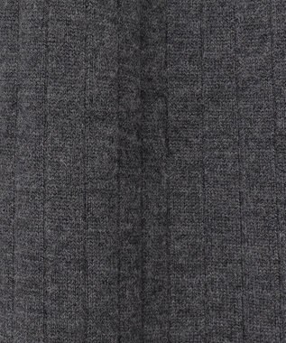 ANY SIS S 【洗える】求心リブニット ワンピース チャコール