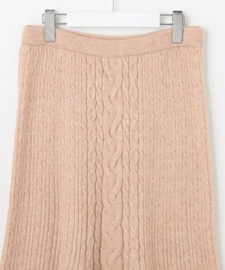 Feroux 【セットアイテム】ケーブルニット セットアップ ベージュ系