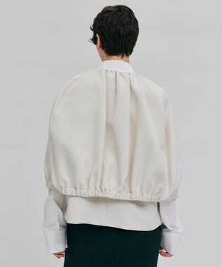 BEIGE， 【洗える】REIBAUD / ノーカラージャケット Ecru