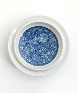 たち吉 【たち吉】染牡丹蓋付お茶呑茶碗〈５客〉美濃焼 ブルー