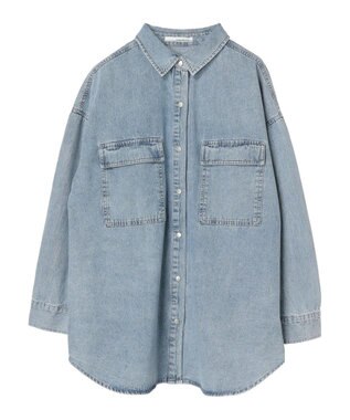 Green Parks ・ＥＬＥＮＣＡＲＥ　ＤＵＥ　デニムロングスリーブシャツ Light Indigo
