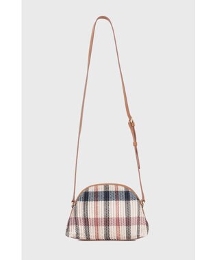 DAKS 【軽量】ポリエステルハウスチェック ショルダーバッグ ブラウン