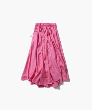 ATON MICRO COTTON SATIN | ギャザースカート PINK