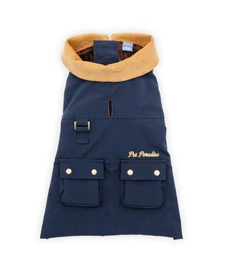 PET PARADISE ペットパラダイス 襟付き ジャケット 中型犬 ネイビー