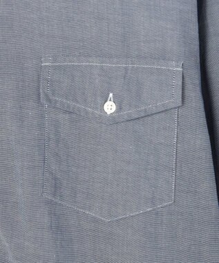 J.PRESS MEN 【J.PRESS ORIGINALS】【UNISEX】Cotton Dangary B.D. Shirt / Baggy-Fit ネイビー系