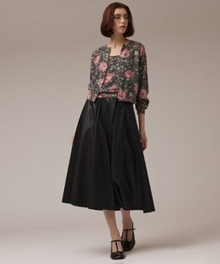 ローズプリントニットカーディガン