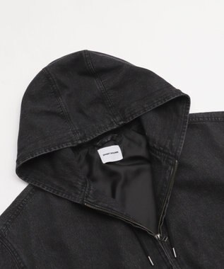 WEGO 【ユニセックス着用ITEM】フードデニムブルゾン デニムブラックソノタ