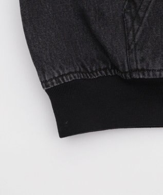 WEGO 【ユニセックス着用ITEM】フードデニムブルゾン デニムブラックソノタ