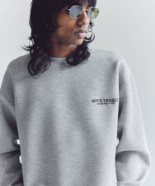 UNFILO MENS 【男女兼用】BEAUTY FORM JERSEY ロゴ クルー グレー