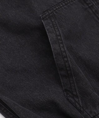 WEGO 【ユニセックス着用ITEM】フードデニムブルゾン デニムブラックソノタ